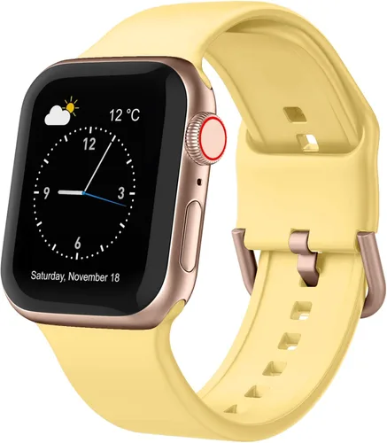 Miniatura 25 de Correa deportiva para Apple Watch, 49, 46, 45, 44, 42, 41, 40 y 38 mm, correa de silicona suave, cierre clásico, reemplazo para iWatch Series 11