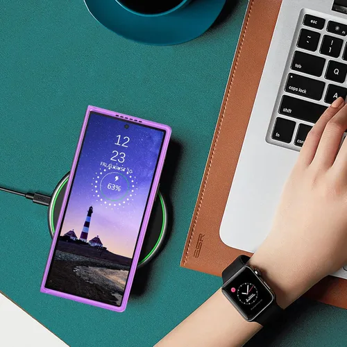 Miniatura 7 de GUAGUA Funda para Samsung Galaxy Z Fold 7, brilla en la oscuridad, linda nebulosa espacial noctilucente, luminosa, delgada, protectora a prueba