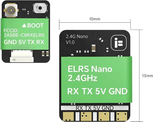 Miniatura 3 de iFlight Receptor ELRS 2.4GHz ExpressLRS RX Nano Receptor para FPV Micro Drone Racing Drone Quadcopter