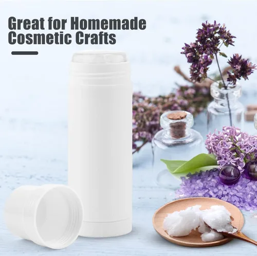 Miniatura 6 de Cositina Contenedores de desodorante de plástico de 2.0 fl oz/2 onzas, botellas vacías redondas, tubos de desodorante recargables para bálsamo
