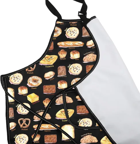 Miniatura 5 de VAMSII Regalo para amantes del pan, delantal de sopa con bolsillos, regalo de cocina de chef para hombres, novio, marido, padre