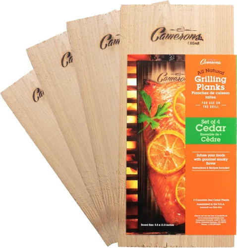 Miniatura 14 de Tablones para asar – Paquete de 2 tablas de cedro – Cedro occidental premium de 5.5 x 11.5 pulgadas para salmón a la barbacoa, mariscos, filetes