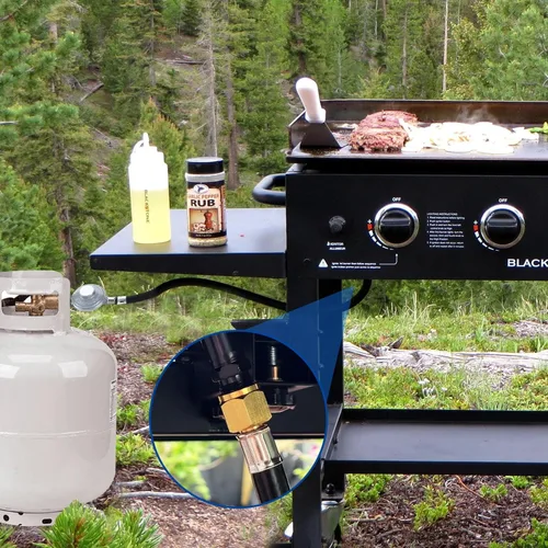 Miniatura 5 de GasSaf Regulador de propano de baja presión de 6 pies con manguera LPG certificada CSA para la mayoría de parrillas de gas LP, calentador y mesa