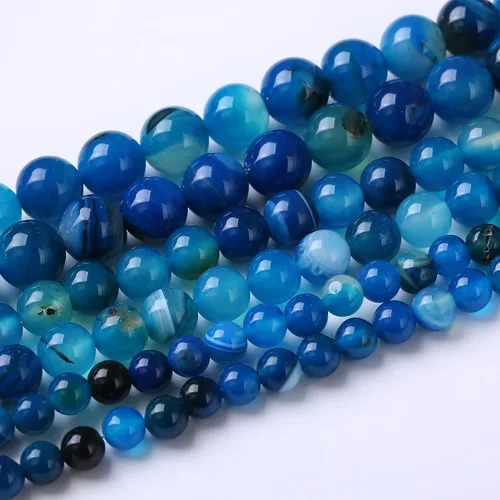 Miniatura 34 de Cuentas Redondas Sueltas de Gemas Naturales, Cuentas de Piedra Energética de Cristal para Hacer Joyas 15" (Jade Hielo, 10MM)