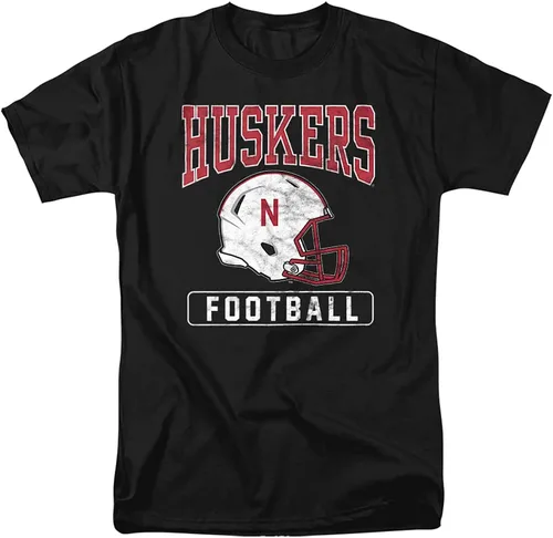 Miniatura 14 de University of Nebraska Camiseta unisex oficial de Huskers para adultos Gris Carbón jaspeado