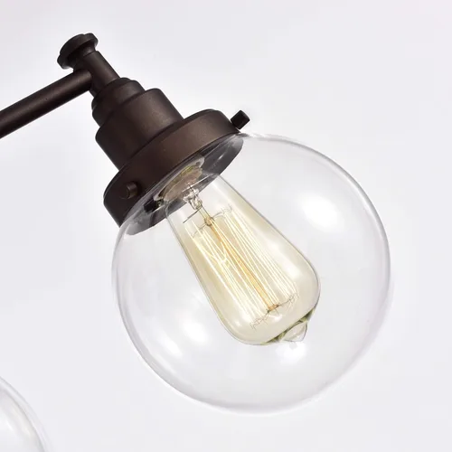 Miniatura 4 de Chloe Lighting Milo - Accesorio de tocador de baño de bronce aceitado de 3 luces de transición de 24 pulgadas de ancho