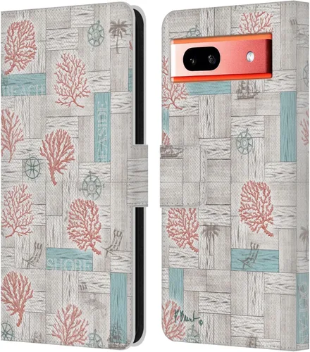Miniatura 12 de Head Case Designs Officially Licensed Paul Brent Agate Mermaid Coastal Leather Wallet Case Compatible with Google Pixel 7a