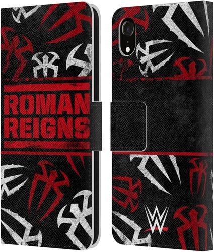 Miniatura 62 de Head Case Designs Officially Licensed WWE Distressed Logo Roman Reigns Leather Wallet Case Compatible with Apple iPhone 11