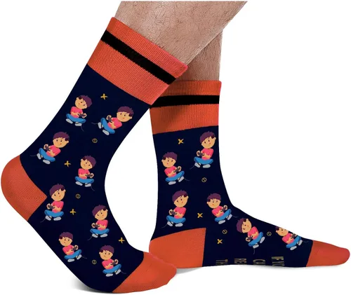 Miniatura 2 de Calcetines divertidos para videojuegos, calcetines novedosos para hombres, mujeres, adolescentes y niños, calcetines de vestir de algodón, regalo