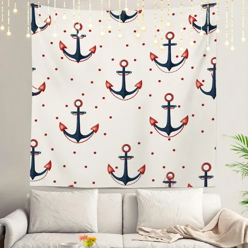 Miniatura 34 de Shrahala Beach Vacation Seaside Relaxation Tapestry, Nautical Summer Getaway Wall Hanging Hd Print Polyester Backdrop For Dorm Room Bedroom 30 X 40