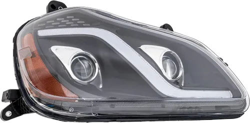 Miniatura 10 de Garage-Pro Bombillas LED para faros delanteros del lado del pasajero para Kenworth T880 2014-2022, carcasa negra, faros LED que reemplazan a #