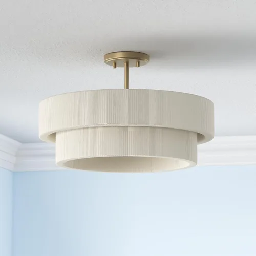 Miniatura 2 de Capital Lighting 349841MA Delaney Lámpara Colgante de Techo Moderna con Tambor de Cuerda Envuelta a Mano, 4 Luces 240 Vatios Totales, 13" Alto x 20