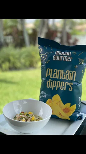 Miniatura 6 de ANDEAN GOURMET Patatas fritas de plátano con sal marina del Pacífico, 12 onzas (paquete de 3), sin gluten, totalmente naturales, sin OMG y Kosher
