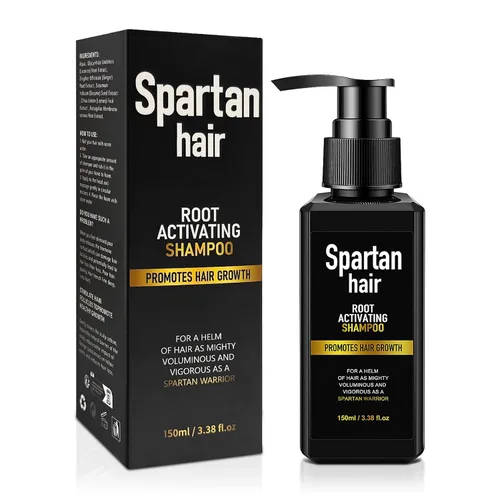 Champú Activador de Raíces para Hombres - Sistema Fortalecedor y Suavizante para Cabello Fino y Canoso - Añade Volumen y Nutre las Mechas - Para