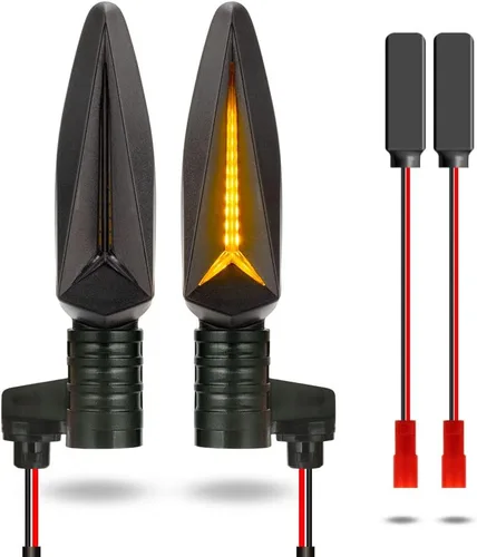 Miniatura 12 de Señales de giro LED para motocicleta KICRY, intermitentes frontales compatibles con BMW F650GS F700GS F800G F800R F800ST HP2 Sport K1200R K1300R