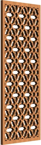 Miniatura 128 de Madison Paneles de pared decorativos de madera con calado, 9 3/8 pulgadas de ancho x 24 3/8 pulgadas de alto x 3/8 de alto, roble rojo rojo (Red Oak)