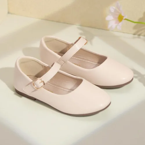 Miniatura 5 de PANDANINJIA Zapatos de vestir para niñas con diseño de flores y perlas, zapatos planos Adela para boda, fiesta, escuela, para niños pequeños