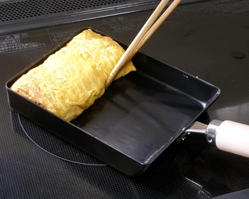 Miniatura 2 de River Light - Sartén para huevos de hierro, Extreme Japan, grande, compatible con inducción, fabricada en Japón