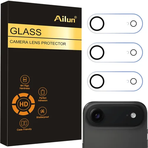 Miniatura 13 de Ailun Paquete de 3 protectores de lente de cámara para iPhone 17 Pro Max, vidrio templado, dureza 9H, Ultra HD, antiarañazos, compatible con fundas