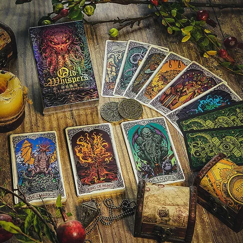 Miniatura 2 de Cthulhu - Juego de misterio de pulpo, fantasía mítica, cartas de tarot, cartas coleccionables de adivinación, barajas para fiesta mágica, tarjetas