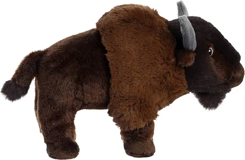 Miniatura 4 de Aurora® Animal de peluche de bisonte Eco Nation™ de fabricación responsable, ideal para aventuras de juego, perfecto para cumpleaños o simplemente