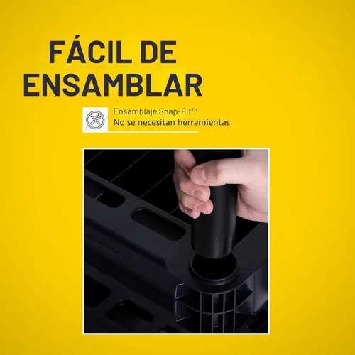 Miniatura 5 de Plano Estantes de almacenamiento de plástico de 4 estantes, 48 x 23 x 14 pulgadas, capacidad de 200 libras, estantes de despensa, oficina, armario