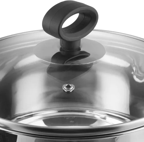 Miniatura 8 de Vinod Juego de utensilios de cocina Trento de acero inoxidable apto para inducción, 3 piezas, cacerola (6.3 in/1,5 litros), 1 cacerola