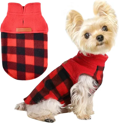 Ropa de invierno para perro, chaleco de forro polar para perro, chaleco cálido y suave para perros pequeños y gatos, ropa para cachorros, gatitos,