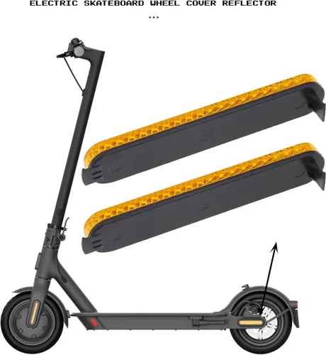 Miniatura 2 de Reflector de cubierta de rueda trasera compatible con Xiaomi M365 Essential 1S Pro y Pro2 versión Scooters eléctricos carcasa protectora