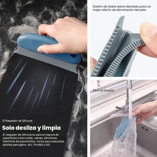 Miniatura 4 de Removedor de Pelo para Mascotas, Paquete de 3, Removedor de Pelo de Perros y Gatos, Limpiador de Pelusa Profesional, Herramienta de Eliminación