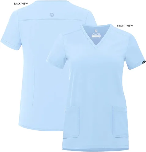Miniatura 5 de Adar Addition - Ropa quirúrgica para mujer, moderna camiseta médica con cuello en V