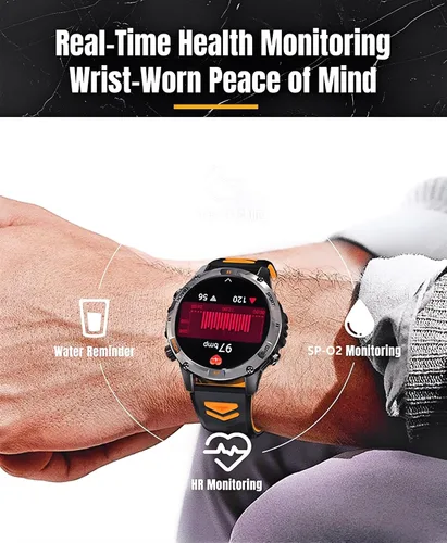 Miniatura 3 de Reloj inteligente militar con GPS para exteriores para hombres, reloj deportivo con seguimiento GPS IP68, impermeable, más de 100 modos deportivos