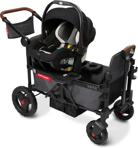 Miniatura 5 de Radio Flyer Voya - Adaptador de asiento de coche con portavasos, compatible con asientos de automóvil Graco seleccionados, seguro y estable