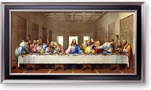 Miniatura 15 de A&T ARTWORK La Última Cena de Leonardo Da Vinci Las reproducciones de arte clásico mundial, impresiones de lienzo Giclee, arte de pared