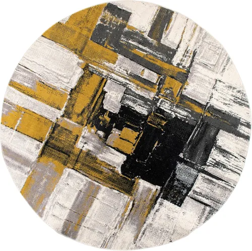Miniatura 51 de Rugshop Alfombra Corredor Abstracta Contemporánea Negra — No Desprende Pelusa para Pasillo, Entrada y Cocina 2' x 7