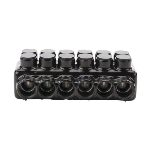 Miniatura 2 de NSI Conector resistente Polaris, serie IPLDH, rango de cables AWG de 750-250 MCM AWG, 6 puertos, hexagonal de 5/16 pulgadas, 4.50 pulgadas de ancho
