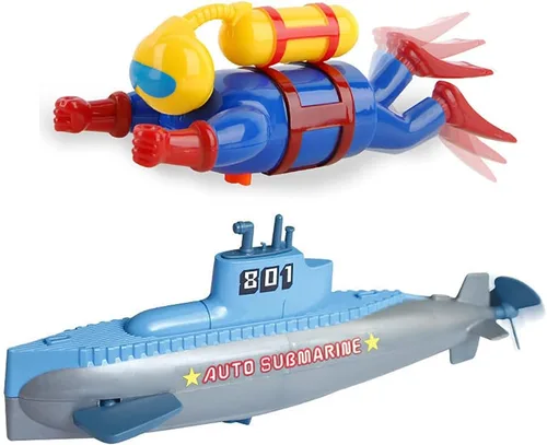 Miniatura 9 de Juguetes de baño Miracland – Buceador de cuerda con movimiento a pilas, figura de hombre rana para bañera/piscina, regalo STEM libre de BPA