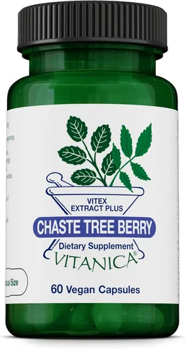 Miniatura 8 de Vitanica Vitex - Suplemento de apoyo para el equilibrio hormonal con extracto de bayas de árbol casto - Suplemento de apoyo a la ovulación