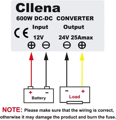 Miniatura 7 de Convertidor reductor de voltaje de 36 V 48 V CC baja a 24 V 10 A 240 W, fuente de alimentación CC/CC de transformador buck, a prueba de agua
