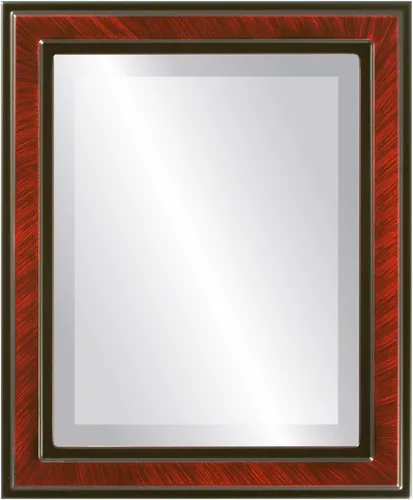 Miniatura 26 de OVALCREST Espejo de pared biselado rectangular para decoración del hogar, estilo Wright - Oro champán - Dimensiones exteriores de 16 x 20 pulgadas