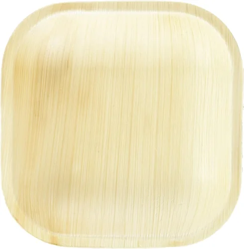 Platos cuadrados de repostería ecológicos de hoja de palma (5 pulgadas), paquete de 25 unidades, naturales, desechables y ecológicos, perfectos para