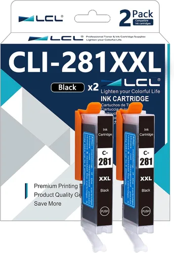 CLI-281 XXL Cartucho de tinta negro de repuesto para Canon 281 XXL CLI-281XXL BK para PIXMA TR7500 TS6320 TR7520 TS6100 TS6120 TS8120 TS8222 TS8320