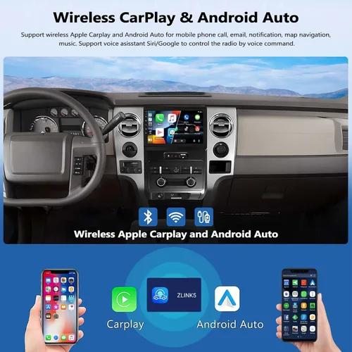 Miniatura 3 de Radio estéreo para coche 2G+64G para Ford F150 2009 2010 2011 2012, 9 "pantalla táctil Radio Android 13 unidad principal con Carplay Android Auto
