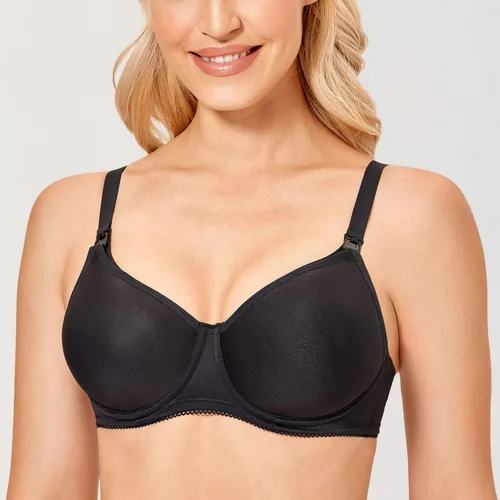 Miniatura 3 de Gratlin Women's Underwire Nursing Bra Support Lightly Padded Breastfeeding Maternity Push Up Bras