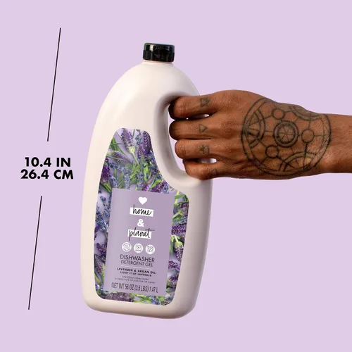 Miniatura 10 de Love Home and Planet - Detergente para lavavajillas, gel de lavanda y aceite de argán, 56 onzas
