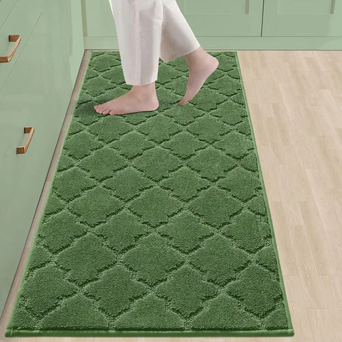 Miniatura 51 de COSY HOMEER Alfombras suaves de cocina [2 piezas] para el frente del fregadero súper absorbentes, tapetes y tapetes de cocina de 20 x 30 pulgadas/20