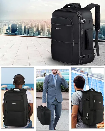 Miniatura 8 de Vancropak Mochila de mano de 9.2 gal para avión, aprobada para aviones, para hombre o mujer, resiste el agua, mochila-maleta, para viaje