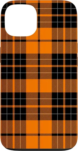 Miniatura 7 de Otoño cuadros naranja y negro patrón patrón caso para iPhone 17