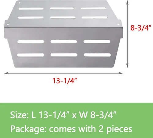 Miniatura 2 de GasSaf Deflector de calor de repuesto para Weber 65505 7622, Genesis 300 Series (2011-más reciente) E310 E320 E330 S310 S320 S330 con control