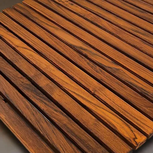 Miniatura 5 de Nordic Style - Tapete de ducha y baño de teca prémium para uso en interiores y exteriores, plataforma de madera antideslizante para spa, sauna